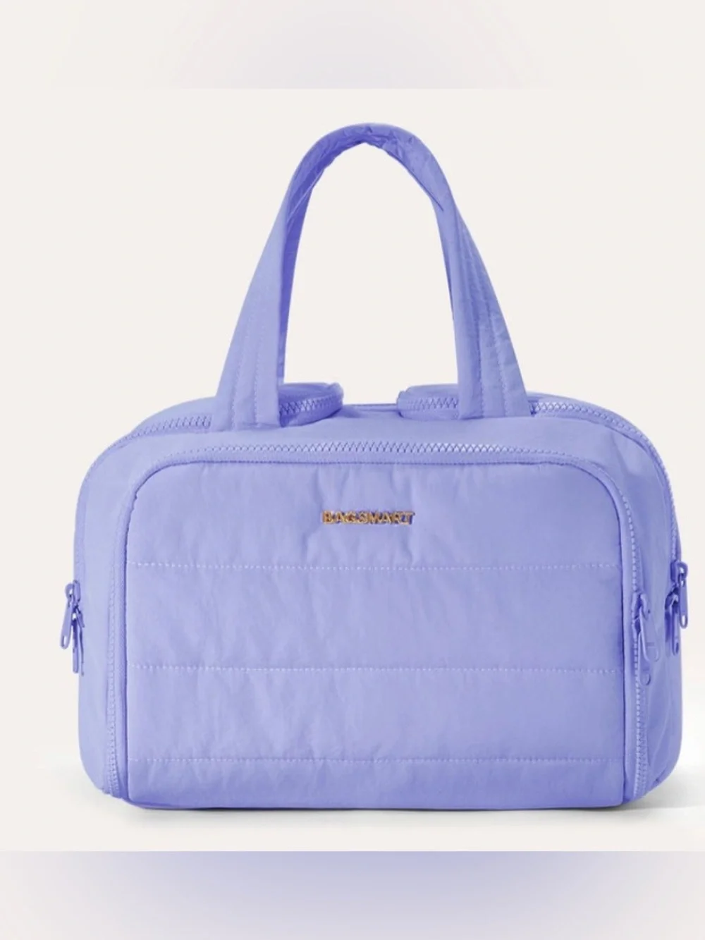 Bagsmart Quilted Lavender Crush Makeup Bag Case NWT